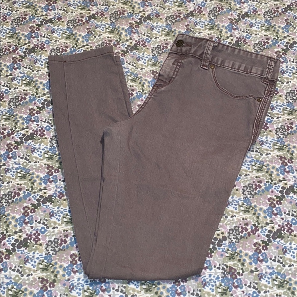 Free People Grey Purple Jean